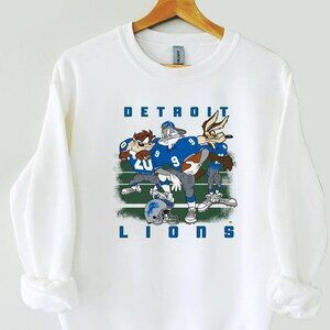 Detroit Lions Football Sweatshirt Retro NFL Crewneck Game Day Fan Style 79
